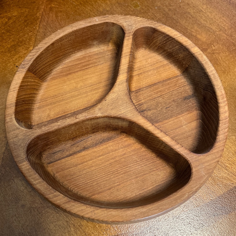 Dansk teak divided bowl